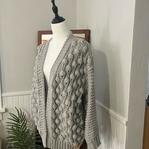 Wishlist Gray Textured Cardigan
